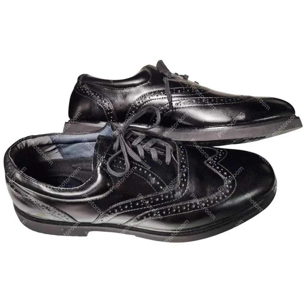 Stafford Performance Black Dress Shoes Size 13 Leather